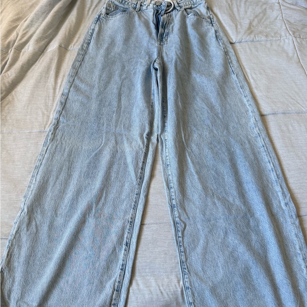 Forever 21 Light Wash Flare Jeans